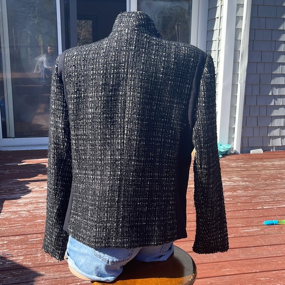 Liz Claiborne Size XL Zippered Jacket Black and White/blazer - Picture 6 of 8